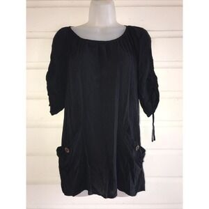 Anthropologie Odille Short Sleeve Pullover Tunic Top Size XS